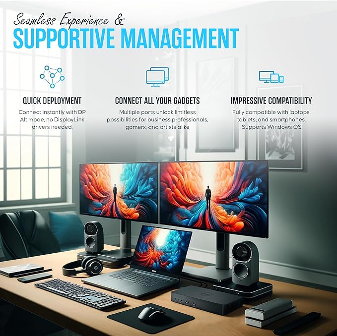 D3100 Dock USB 3.0 Ultra HD/4K Triple Display - Image 3