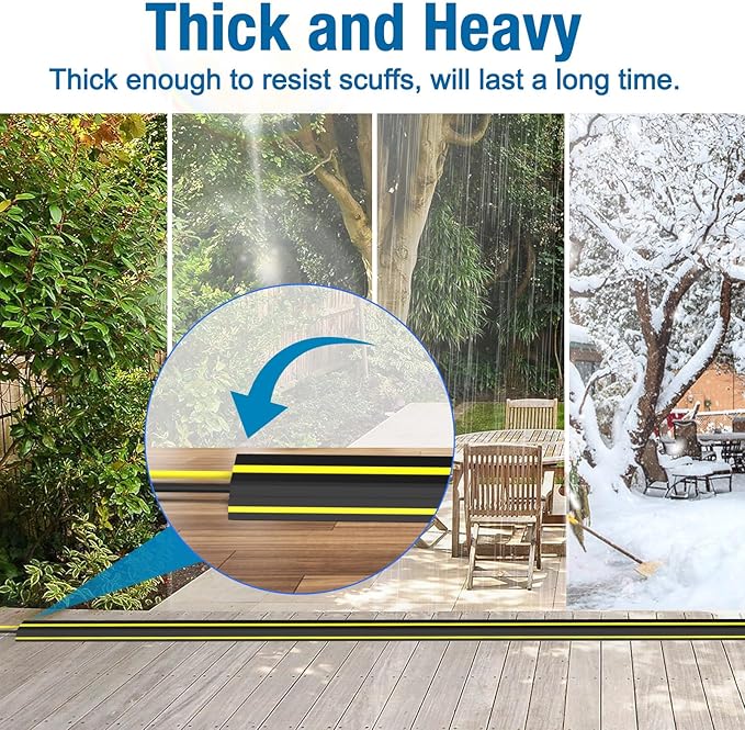 Eapele 10 ft Floor Cable Cover Protector, Heavy Duty PVC Duct Easy to Unroll - Image 5