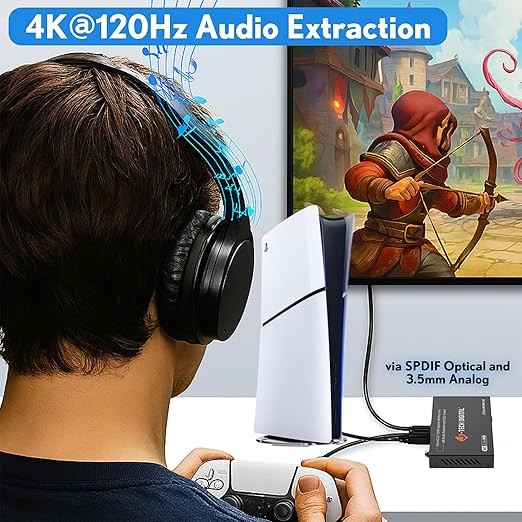 8K HDMI Switch 2 in 1 Out, 8K@60Hz 4K@120Hz 1080P@240Hz - Image 5