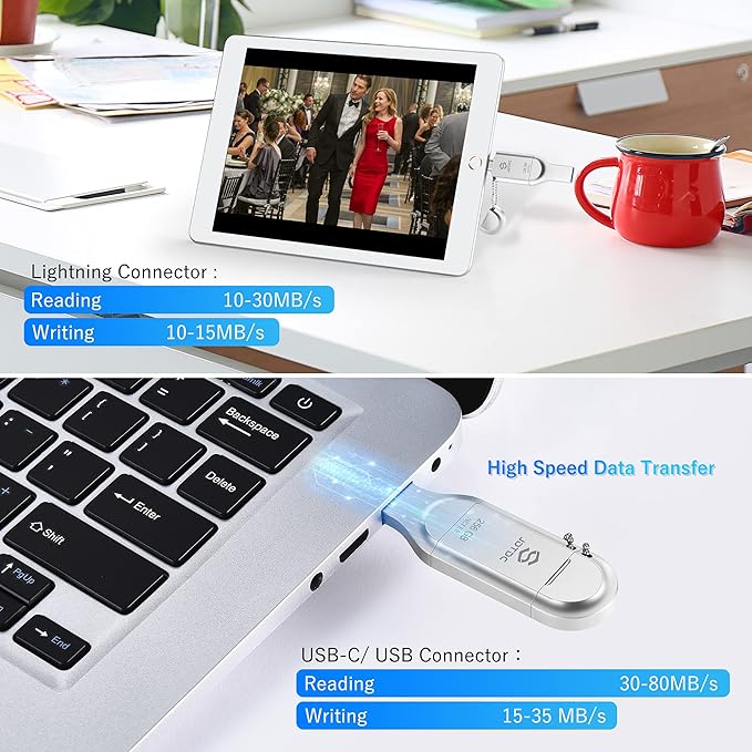 MFi Certified 256GB 3-in-1 Photo-Stick-for-iPhone-USB-Flash-Drive - Image 8
