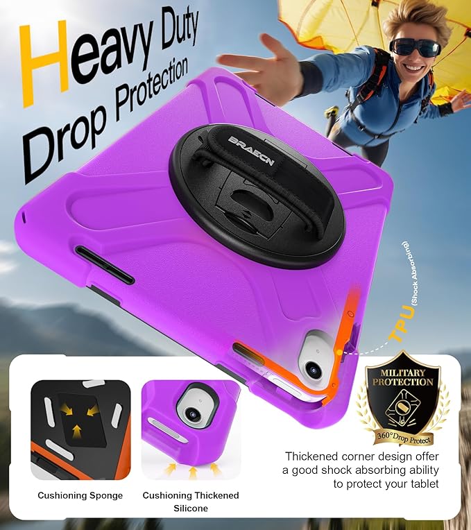 BRAECN for iPad 11th/10th Generation case 11/10.9 inch 2025/2022 Heavy Duty - Image 4