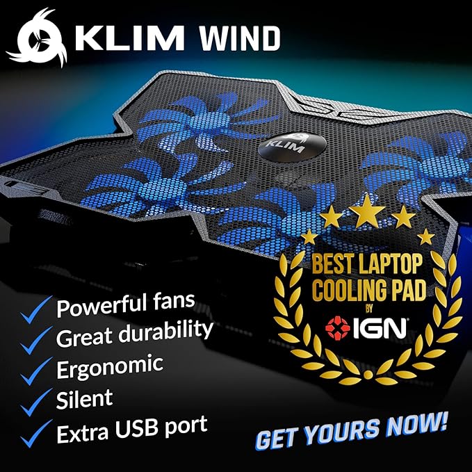KLIM Wind Laptop Cooling Pad - Image 2