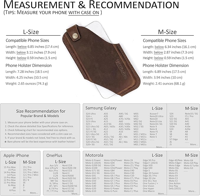 TobbinGear Leather Cell Phone Holster - Image 5