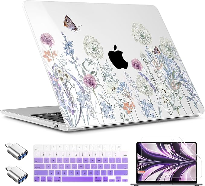 TWOLSKOO Compatible with M4 MacBook Air 15 inch Case 2025-2023 Released Model by TWOLSKOO