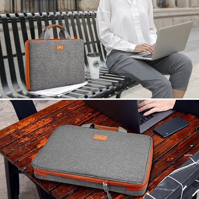 ZINZ Slim Expandable Laptop Case 15.6 Inch Sleeve Upgraded Protective Durable - Image 6