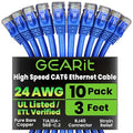 GearIT Cat 6 Ethernet Cable Pack by GEARit