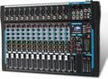 12 Channel Audio Interfacer Sound Board Mixer DJ Mixer 16-Bit DSP Effect USB by SIKUING