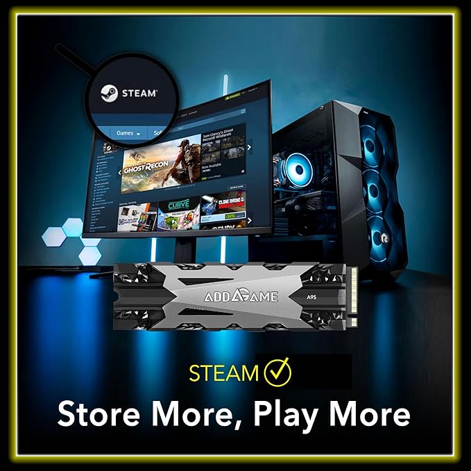 Addlink A95 2TB M.2 SSD Gaming PC Storage Expansion - Image 6