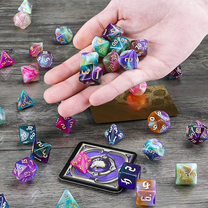 DND Dice Set, Surhugvy 7 X 7 Polyhedral Dice Set - Image 5