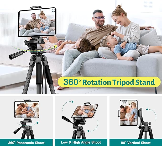JOILCAN Phone Tripod, Professional Aluminum Travel Tripods - Image 3
