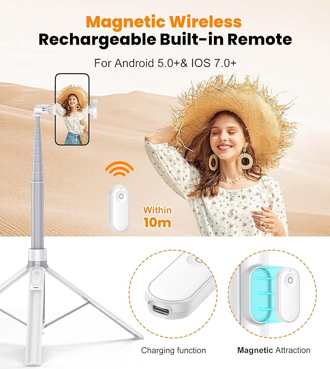 TONEOF 66" Automatic Phone Tripod - Image 5