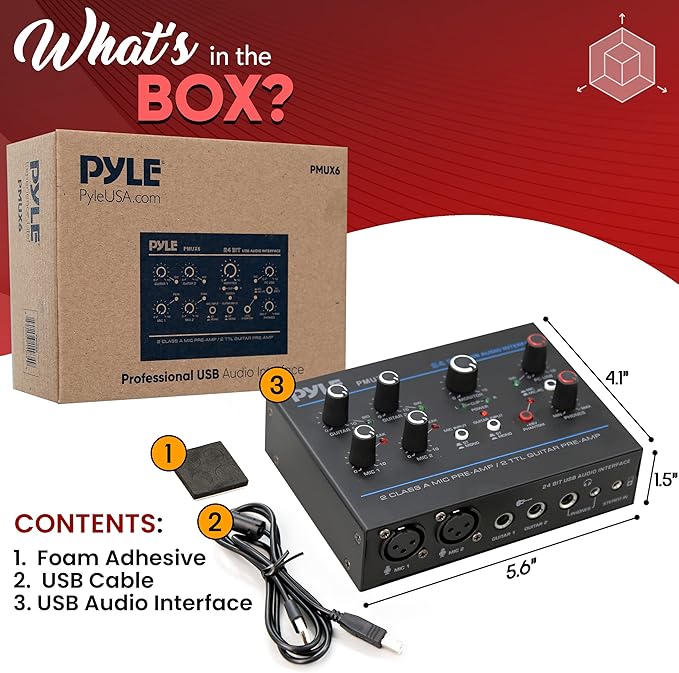 Pyle Professional USB Audio Interface - Image 7