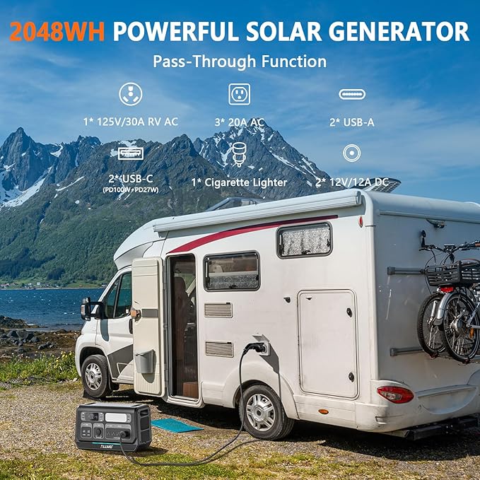 ALLWEI LiFePO4 Portable Power Station 2400W - Image 5