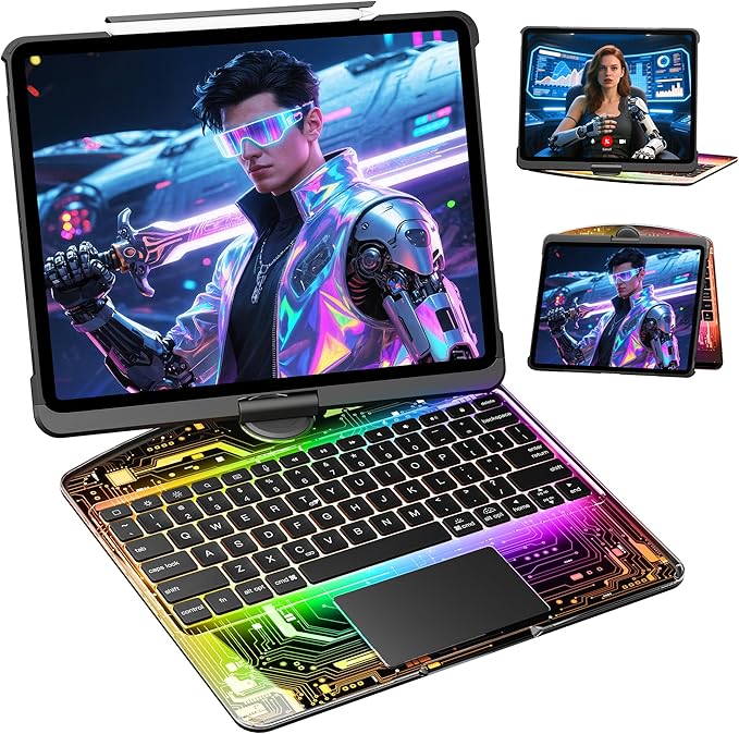 KITONE Transparent Case with Wireless Keyboard only by Unknown