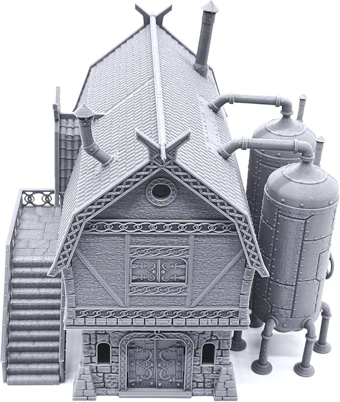 EnderToys The Brewhouse by Printable Scenery, 3D Printed Tabletop RPG Scenery - Image 3