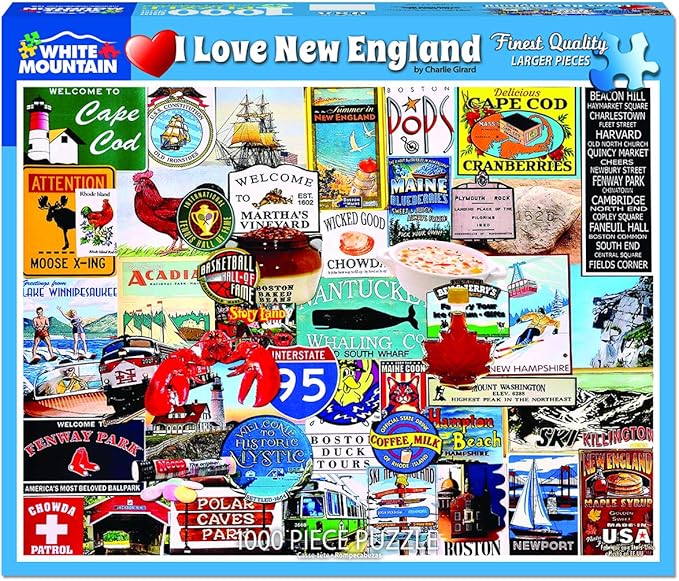 White Mountain Puzzles I Love New England - Image 2