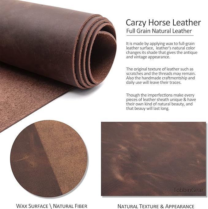 TobbinGear Left-Handed Leather Cell Phone Holster - Image 4