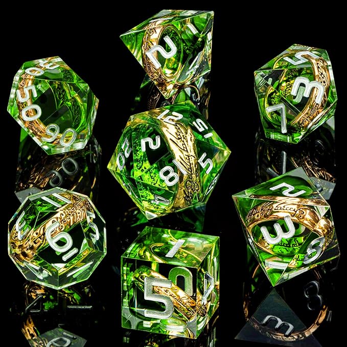 Magic Golden Ring DND Dice Set - Image 2