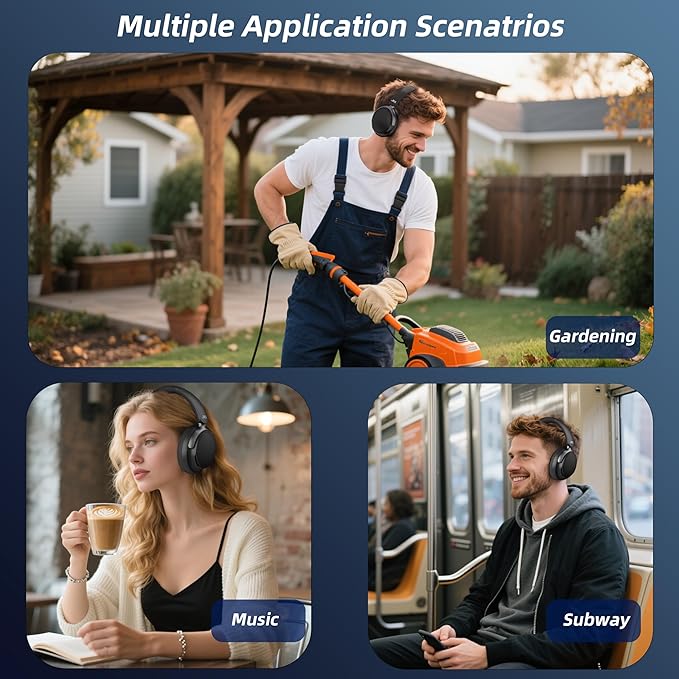 Active Noise Cancelling Headphones, Wireless Headphone - Image 8