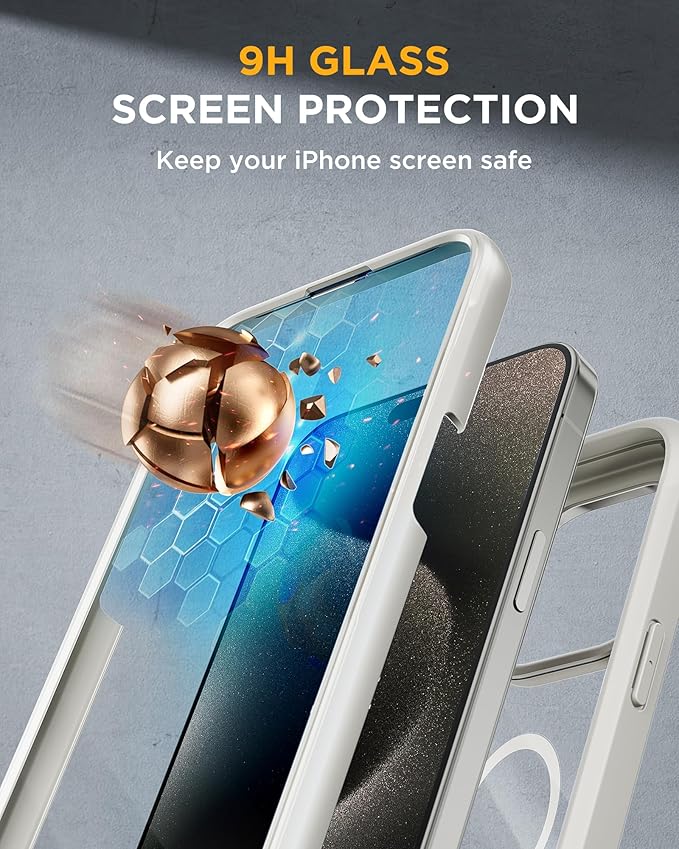 Miracase Magnetic for iPhone 15 Pro Case Full-Body Phone case - Image 3