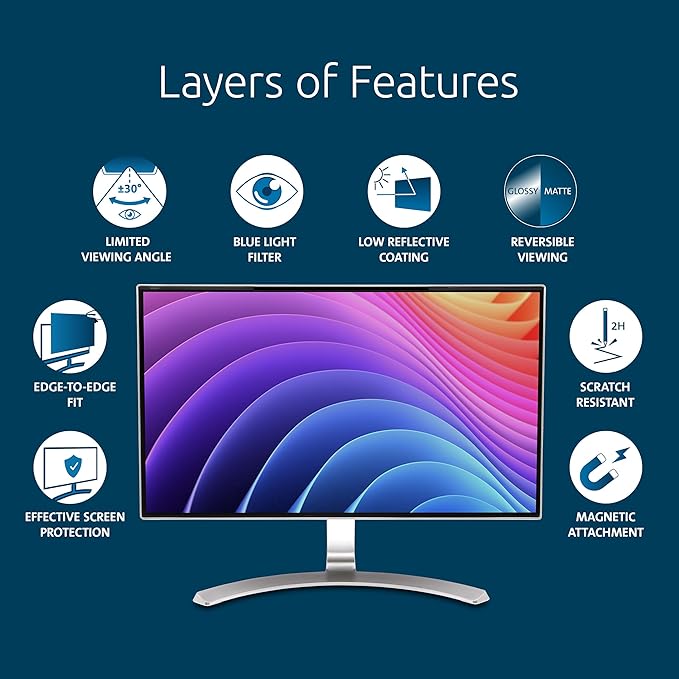 Kensington MagPro 24 Inch Magnetic Computer Privacy Screen - Image 4