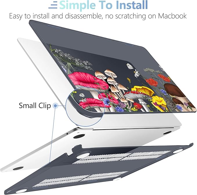 MEEgoodo Case for MacBook Air M4/M3/M2 13.6 inch 2025 2024 2022, Fit Model - Image 5