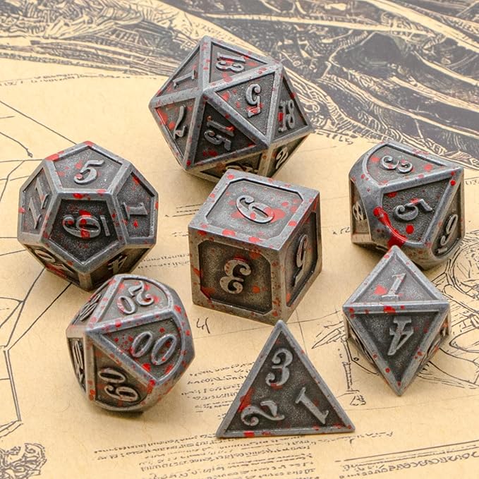 D&D Dice, DND Dice Set for Dungeons and Dragons, D20 Metal Dice for Gaming Dice - Image 2