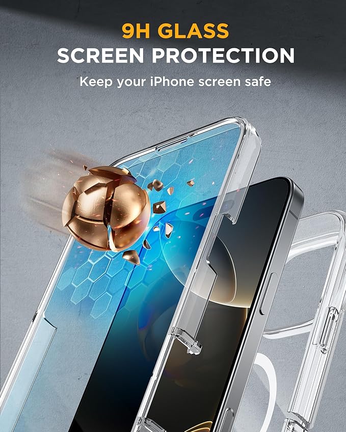 Miracase Magnetic for iPhone 16 Pro Case Full-Body Phone - Image 3