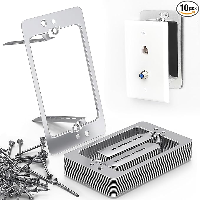 LV1 Low Voltage Mounting Bracket 1 Gang – Single Gang Drywall Brackets by NewYorkCables