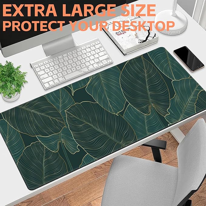 Mouse Pad Large Monstera Line Art Non-Slip Gaming Desk Mat - Image 6