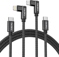 Apple USB C to Lightning Cable 2Pack - 6FT Right Angle 90 Degree iPhone by Dasku