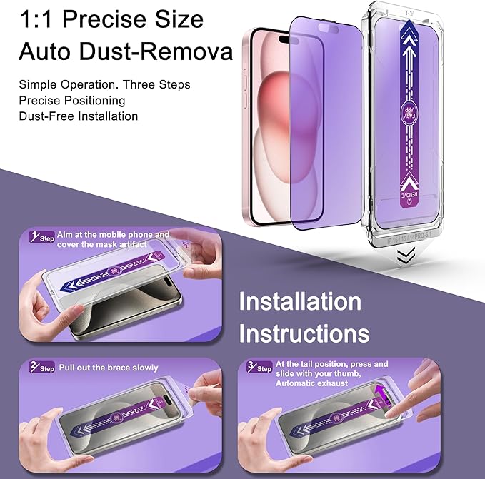 2 Pack Anti Blue Light Matte Screen Protector - Image 3