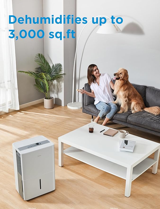 Midea 3, 000 Sq. Ft. Energy Star Certified Dehumidifier - Image 2