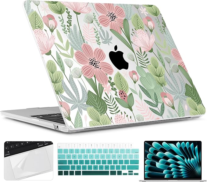 TWOLSKOO Compatible with M4 MacBook Air 15 inch Case 2025-2023 Released Model by TWOLSKOO