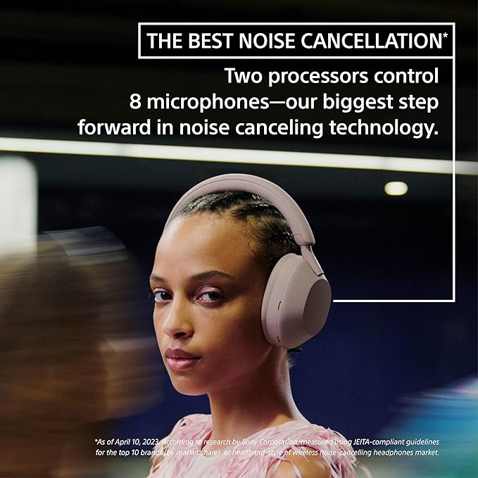 Sony WH-1000XM5 Premium Noise Canceling Headphones, Auto NC Optimizer, 30-Hour - Image 2