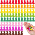 Liliful 200 Pcs Board Game Pieces Plastic Multi-Color Pawns Ideal Game Tokens by Liliful