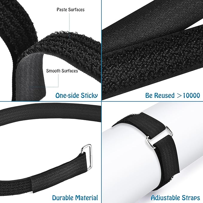1"x19.7ft Hook and Loop Straps - Image 5