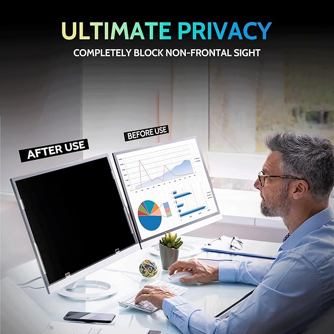 20 Inch Privacy Screen for Computer Monitor 16:9 Aspect Ratio, Eye Protection - Image 3