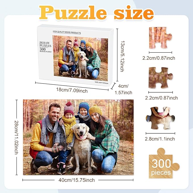 Easycosy Custom Photo Puzzles 300/500/1000 Pieces - Image 2
