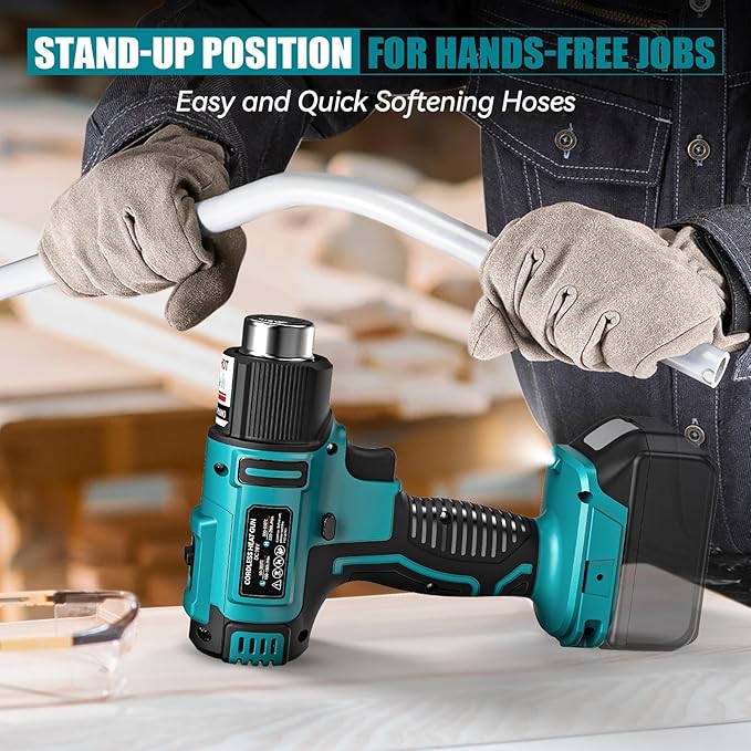 LIVOWALNY Cordless Heat Gun Compatible - 350W 122℉-1022℉ Adjustable Portable - Image 7