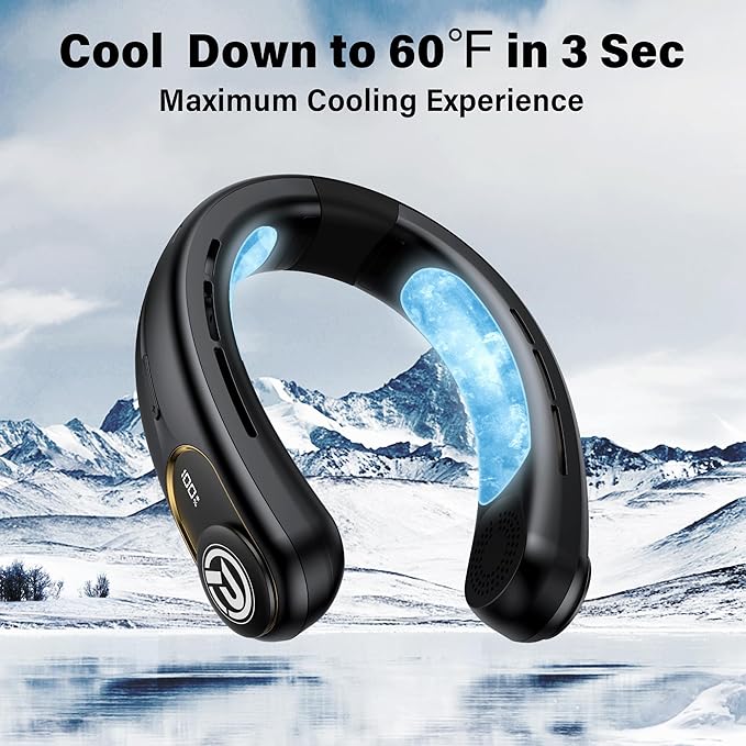 COMLIFE Neck Air Conditioner, 3-Speed Portable Neck Fan - Image 2
