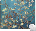 Almond Blossoms Van Gogh Mouse Pad, Oil Painting Flowers Mouse Mat, Square by Hokafenle