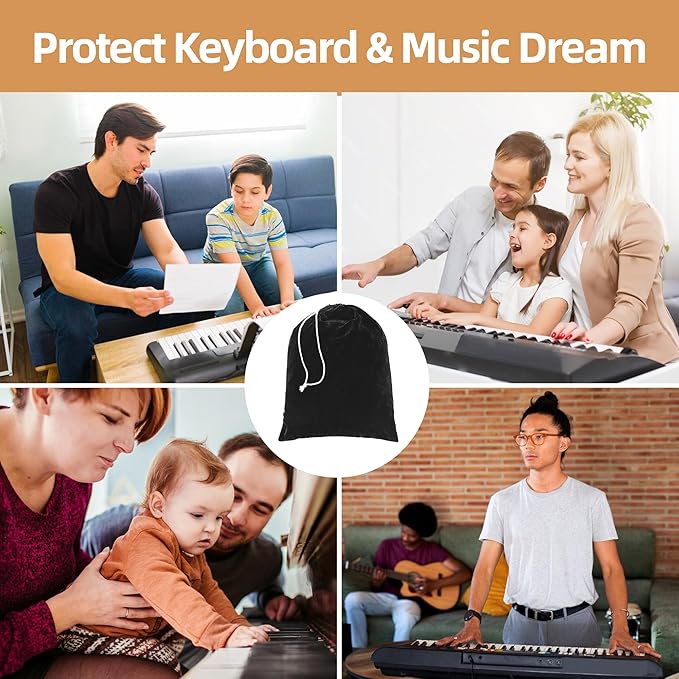 Grand Piano Keyboard Dust Cover, Music Stretchy Dirt Proof Keyboard Cover - Image 6