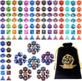 DND Dice Set, 20 X 7 Polyhedral Dice Two-Color by Surhugvy