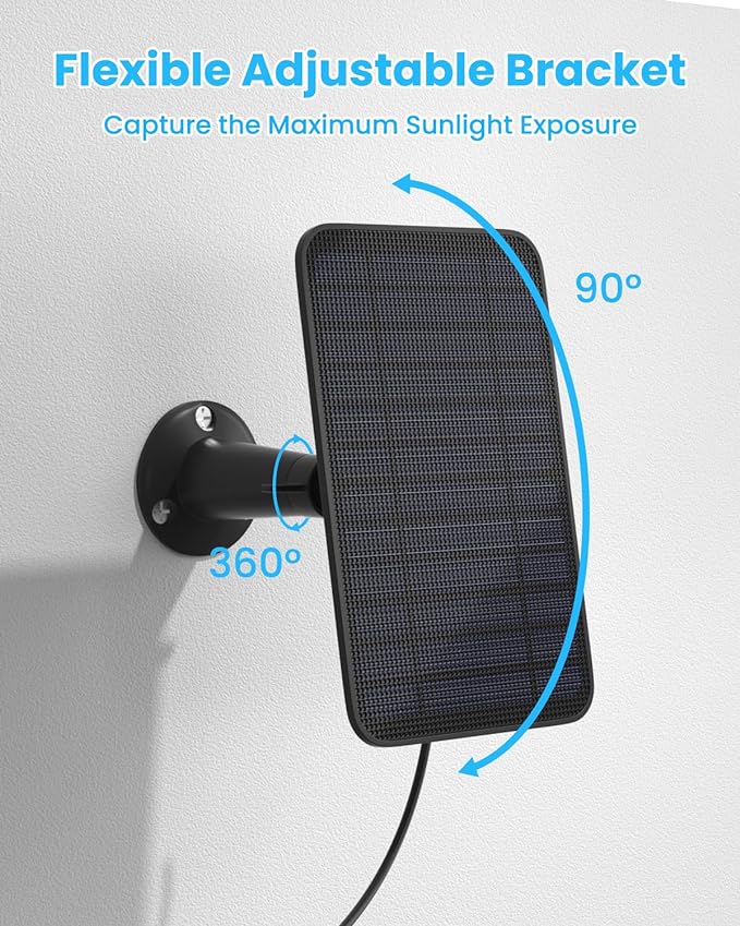 5W Solar Panel for Blink Camera Outdoor, Solar Panel Charger Compatible - Image 5