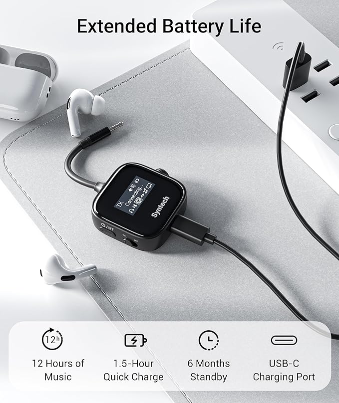 Syntech Airplane Bluetooth 5.4 Transmitter Receiver - Image 7