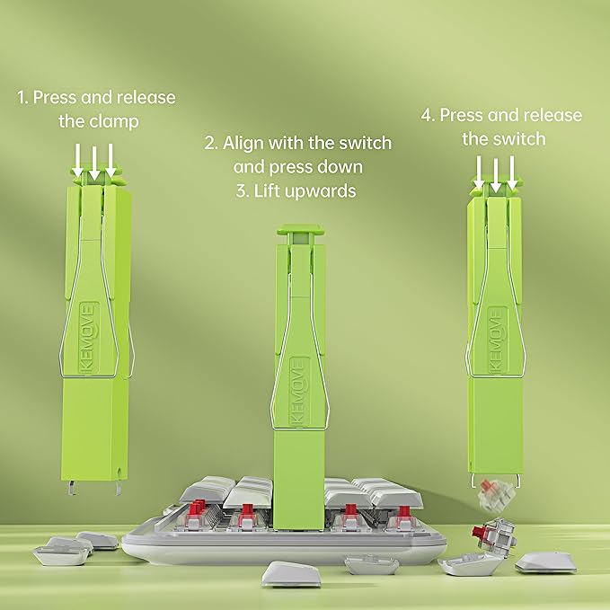 KEMOVE P10 2-in-1 Switch Puller Keycap Puller - Image 5