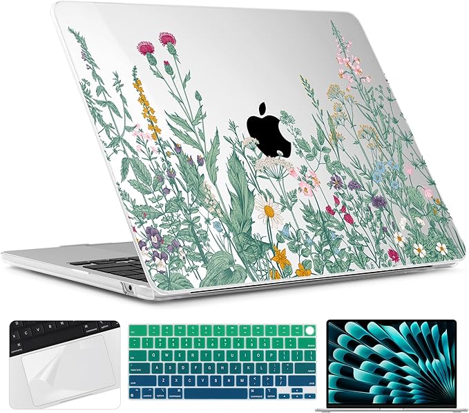 TWOLSKOO for M4 MacBook Air 13.6 inch Case 2025-2022 Release M4 A3240 M3 A3113 by TWOLSKOO