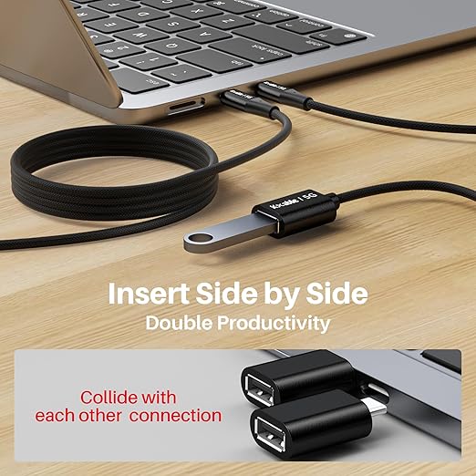USB C to USB Female Cable 6FT, Type-C Male to USB A 3.1 Female OTG Cable - Image 3