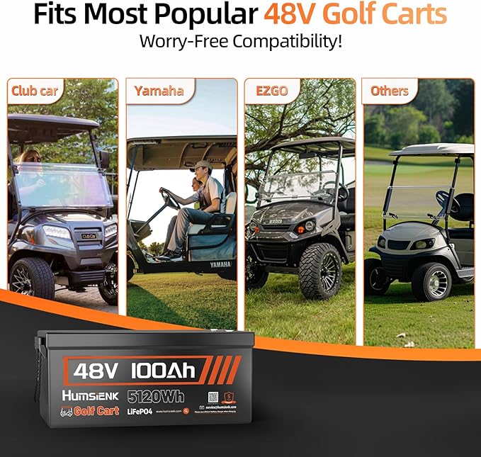 48V 100Ah LiFePO4 Lithium Battery Golf Cart - Image 5